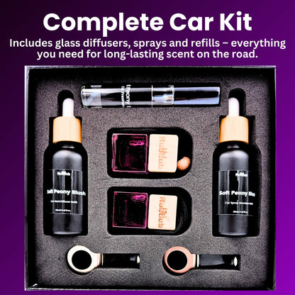 Soft Peony Blush – Luxury Car Fragrance Set