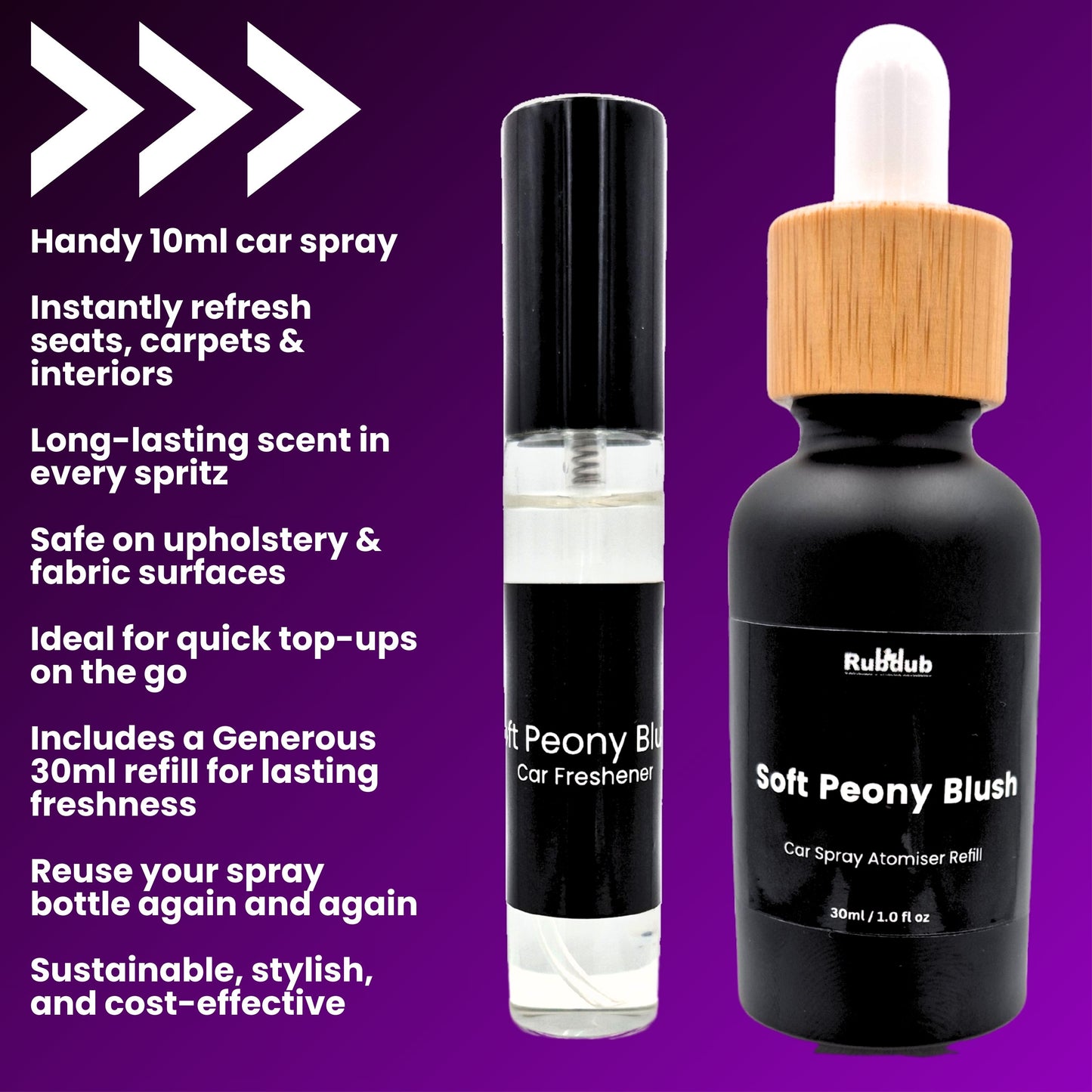 Soft Peony Blush – Luxury Car Fragrance Set