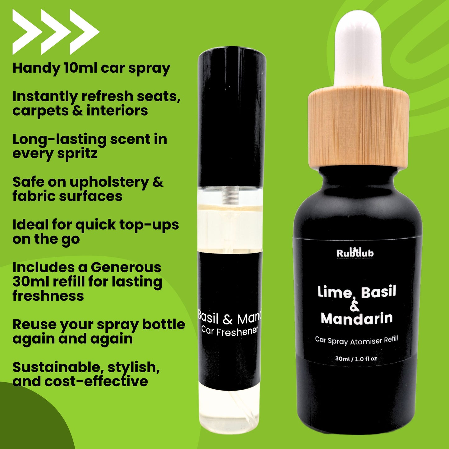 Lime, Basil & Mandarin – Luxury Car Fragrance Set
