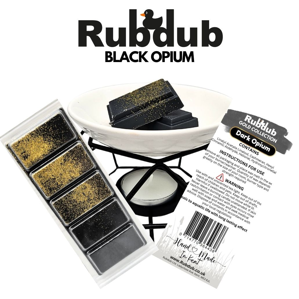 Black Opium 50g Wax Melt Snap Bar. 50 Hrs+ Burn Time