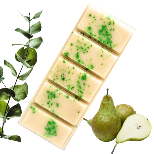 Pear and Freesia 50g Wax Melt Snap Bar. 50 Hrs+ Burn Time