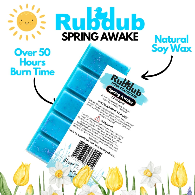 Spring Awake 50g Wax Melt Snap Bar. 50 Hrs+ Burn Time